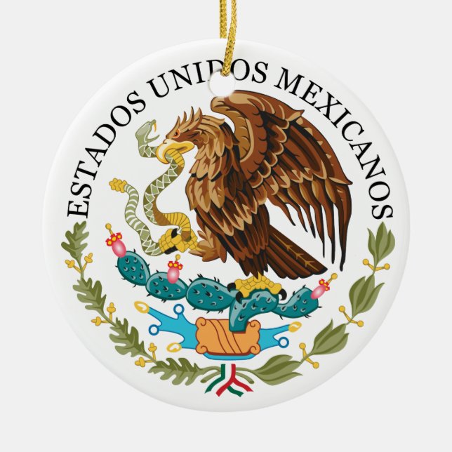 MEXIKO-Weihnachtsverzierung/rnamento de la Navidad Keramikornament (Vorne)
