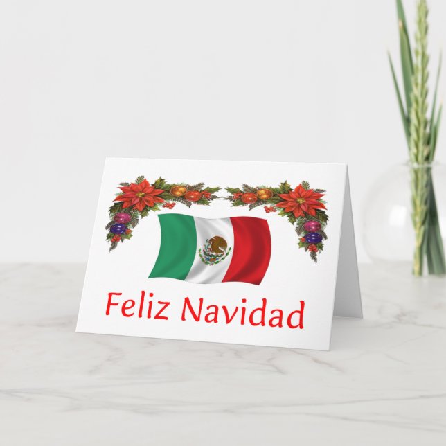 Mexiko-WeihnachtsWeihnachten Feiertagskarte (Vorderseite)
