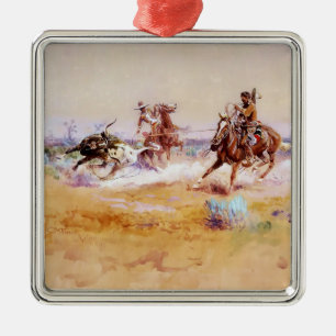 Mexiko - Western Art von Charles M Russell Ornament Aus Metall
