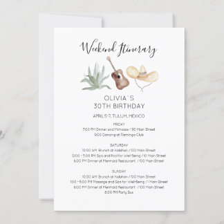 Mexiko Wochenende Geburtstag Einladung