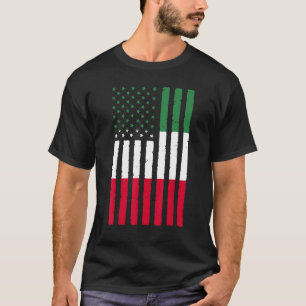 Mexiko Wurzeln Usa Flagge Erbe Halb Mexikanisch Am T-Shirt
