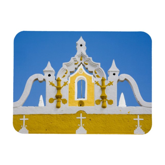 Mexiko, Yucatan, Izamal. Franziskanerkloster 3 Magnet (Horizontal)