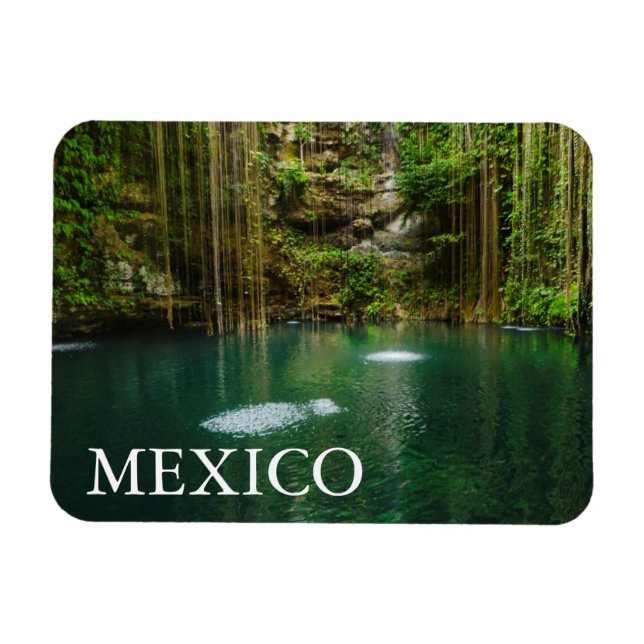 Mexiko, Yucatan, Landschaftlicher See Magnet (Horizontal)