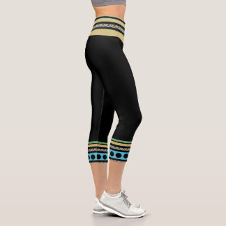 Mexikos Patchwork Doppelstil 1 Capri Leggings