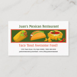 Mexikos Restaurant Custom Business Card Visitenkarte