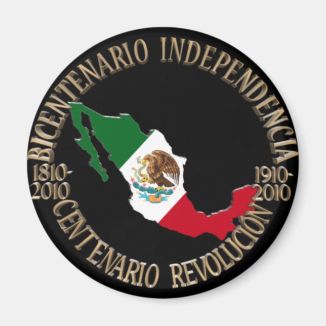Mexikos zweihundertjährige und hundertjährige Feie Magnet (Vorne)