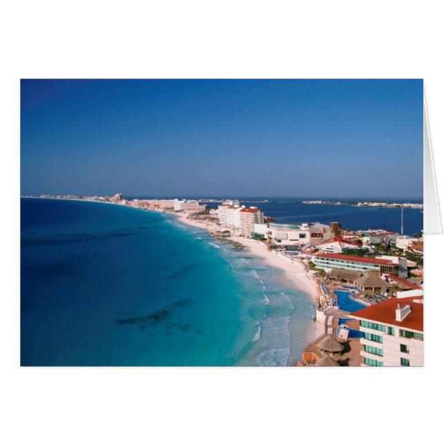Mexique, Cancun, Vue Aérienne Des Hôtels (Devant horizontal)
