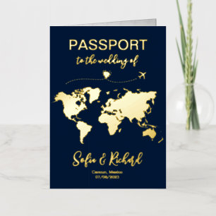 Mexique Carte du monde Mariage Monogramme de passe
