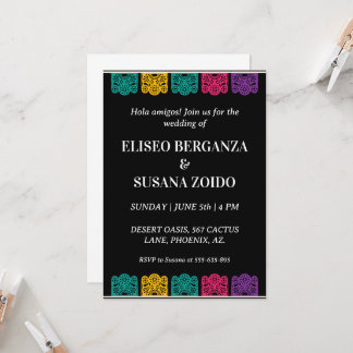 mexique coloré invitation mexicaine mariage