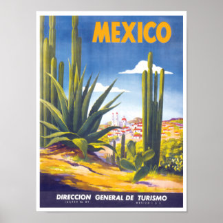 Mexique Poster de voyage 3