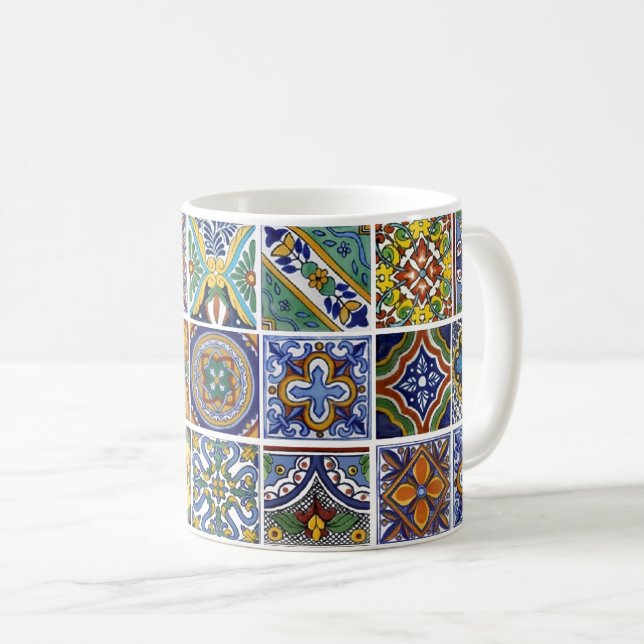 Mexique Talavera carreaux Mug (Devant droit)
