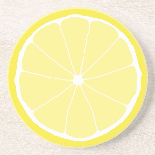 Meyer Lemon trinken Untersetzer, Zitronenküche, Ku Sandstein Untersetzer (Vorne)
