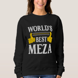 Meza Surname Funny Team Familienname Nachname Worl Sweatshirt