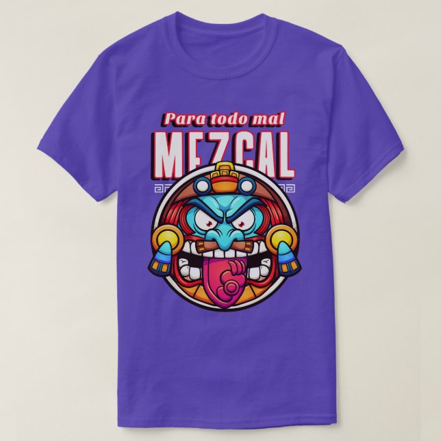 Mezcal Mexico Mexicano Aztec T-Shirt (Design vorne)