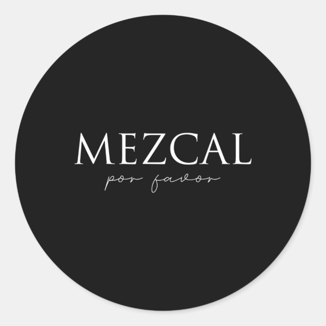 Mezcal Por Gevor Runder Aufkleber (Vorderseite)