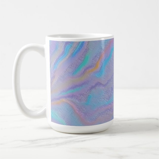 Mezmerisierung des irideszierenden Steins Kaffeetasse (Links)