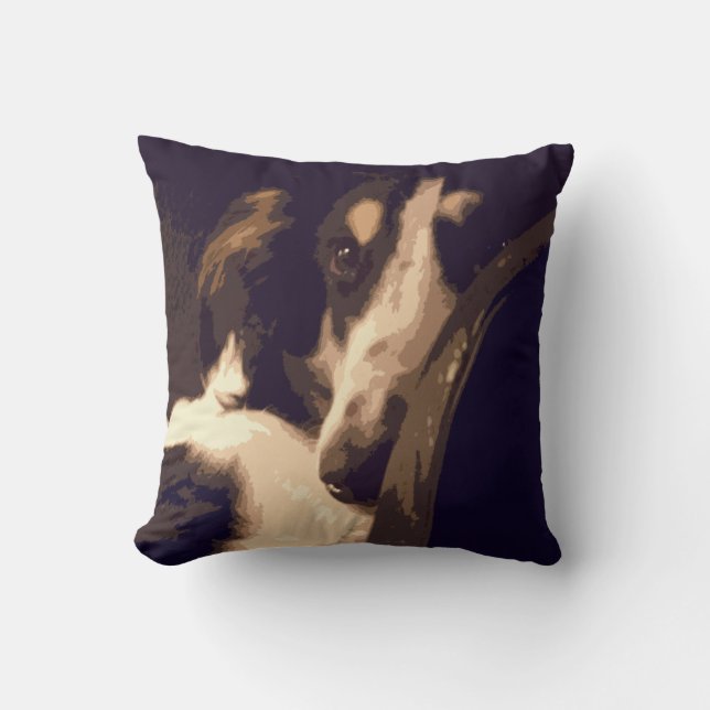 Mezmorized Borzoi-Kissen Kissen (Vorderseite)