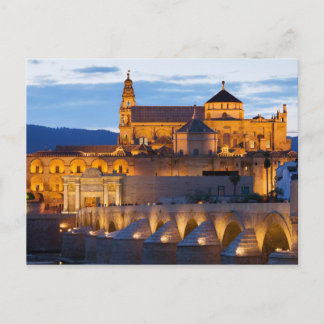 Mezquita Kathedrale in Dusk in Cordoba Postkarte