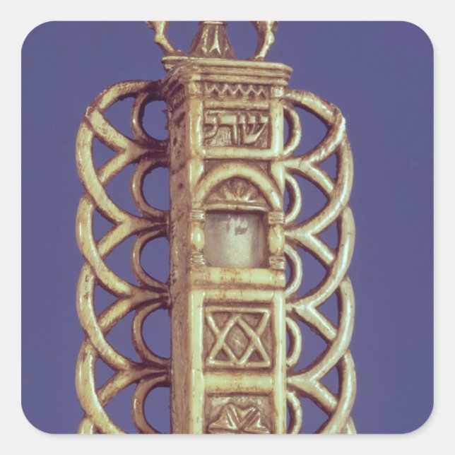 Mezuzah Case Quadratischer Aufkleber (Vorderseite)