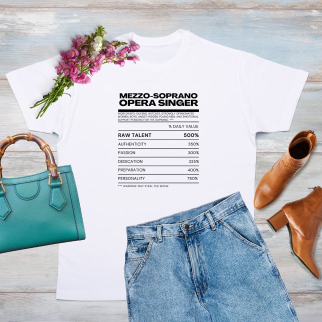 Mezzo Sopranzutaten Informationen T - Shirt (Von Creator hochgeladen)
