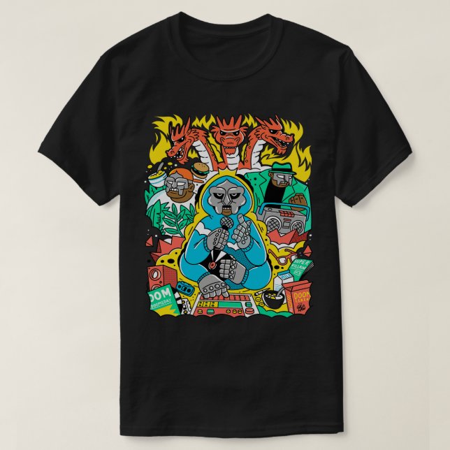 MF DOOM FRIENDS Kids Hoodie T-Shirt (Design vorne)