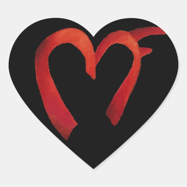MF Logo Herz-Aufkleber (Vorderseite)