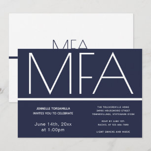 MFA Graduation Party Invitation