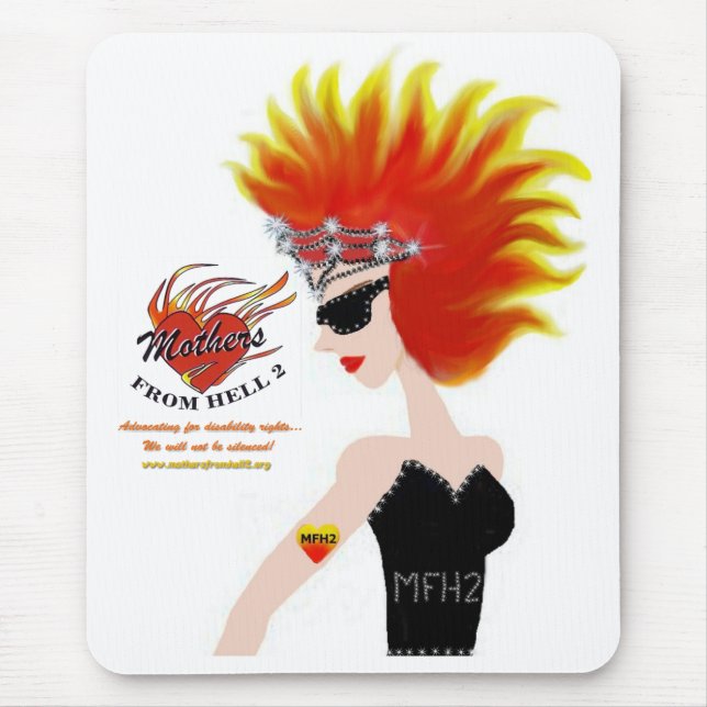 MFH2 - Loderndes Haar u. Tiara Mousepad (Vorne)