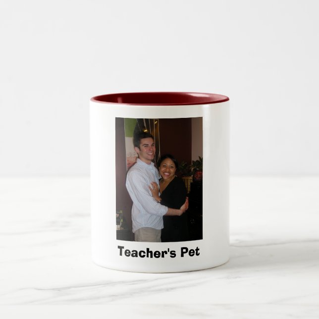 mfjeff, das Haustier des Lehrers Zweifarbige Tasse (Mittel)