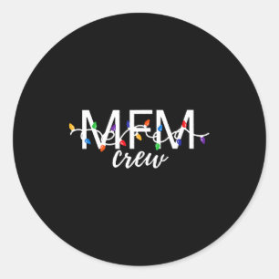 Mfm Crew Weihnachten Maternale Fetalmedizin Gynäko Runder Aufkleber