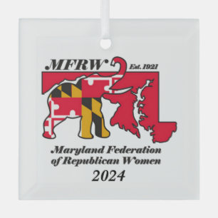 MFRW 2024 Holiday Ornament Aus Glas