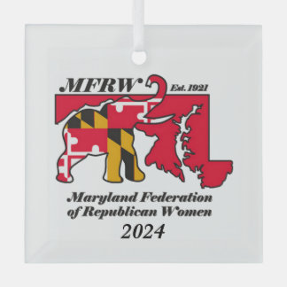 MFRW 2024 Holiday Ornament Aus Glas