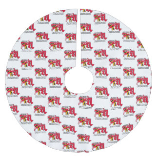 MFRW Tree Skirt Polyester Weihnachtsbaumdecke