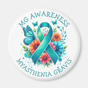 MG-Bewusstsein Myasthenia Gravis Ribbon Magnet