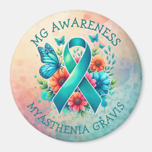MG-Bewusstsein Myasthenia Gravis Ribbon Magnet