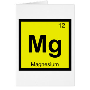 Mg - Chimie du Magnésium Symbole du Tableau Périod