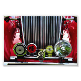 MG Classic British Sports Motor Car Fotodruck