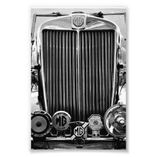 MG Classic Sports Motor Car Fotodruck