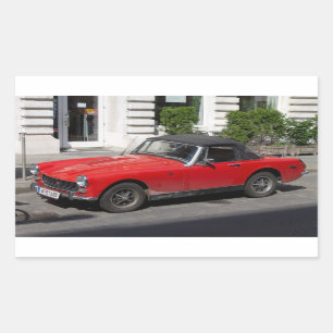 MG RECHTECKIGER AUFKLEBER