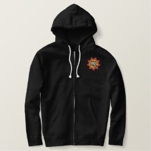 MG-Symbol bestickt Full-Zip-Hoodie Bestickter Hoodie