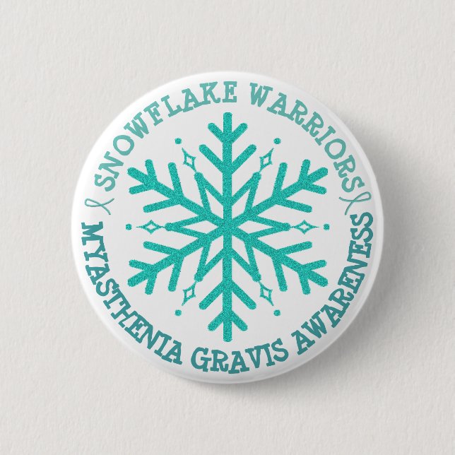 MG Warrieness Ribbon Button Snowflake (Vorderseite)
