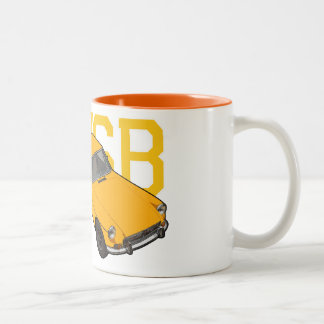MGB-Gelb Zweifarbige Tasse