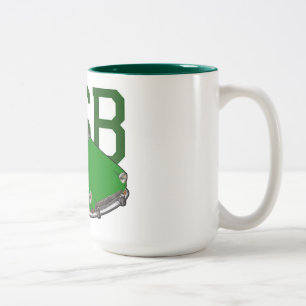 MGB-Grün Zweifarbige Tasse