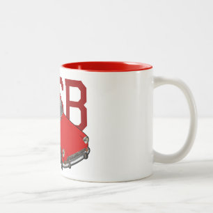 MGB-Rot Zweifarbige Tasse