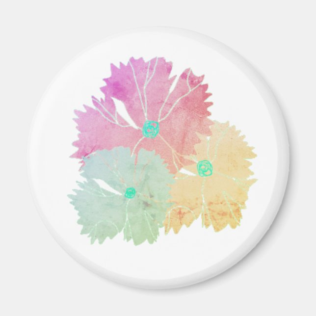 Mgnet with flower design magnet (Vorne)