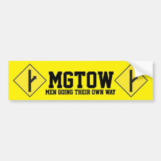MGTOW - Gehende Männer ihre eigene Weise Autoaufkleber