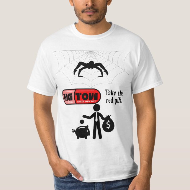 MGTOW - Nehmen Sie die rote Pille T-Shirt (Vorderseite)