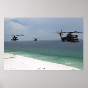 MH-53 pflastern Tief Poster