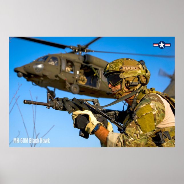 MH-60 M SCHWARZE HAWK POSTER (Vorne)