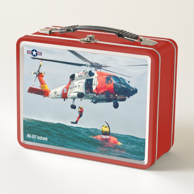 MH-60 T JAYHAWK METALL BROTDOSE (Vorderseite)